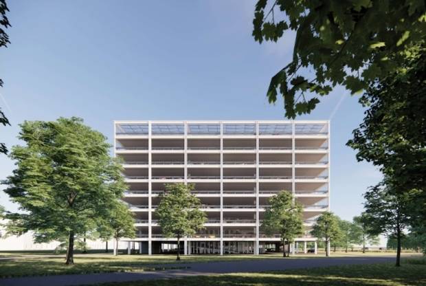 Wyckaert bouwt bovengrondse parkeergarage UZ Gent en stelt dit project voor tijdens Open Wervendag
